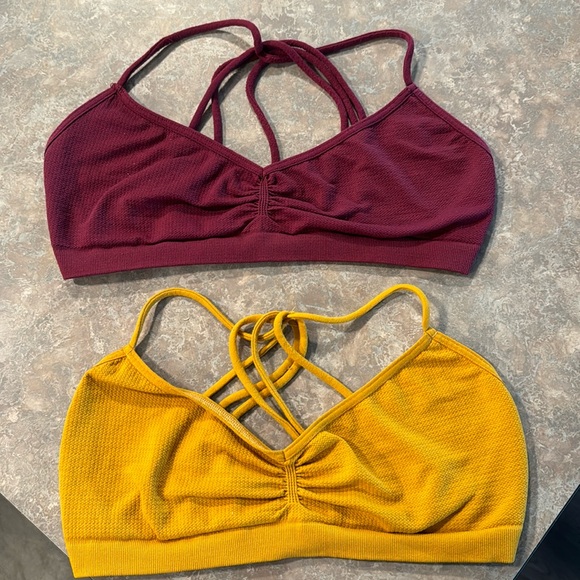 Free People Other - 2 free people bralettes! ❤️💛